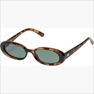 Slimline Oval Sunglasses with Polycarbonate Frame and Lenses